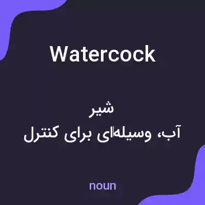 معنی watercock به فارسی معنی watercock به فارسی