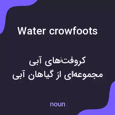 معنی water crowfoots به فارسی معنی water crowfoots به فارسی