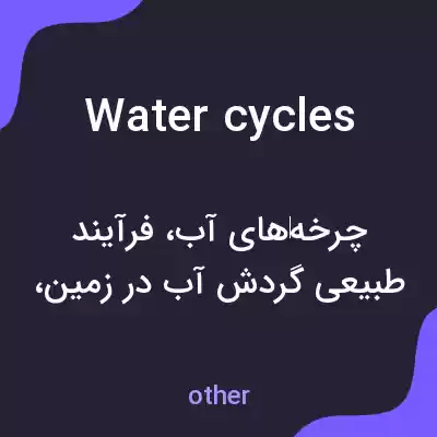 معنی water cycles به فارسی