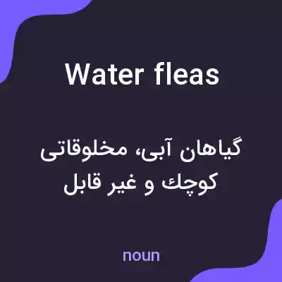 معنی water fleas به فارسی معنی water fleas به فارسی