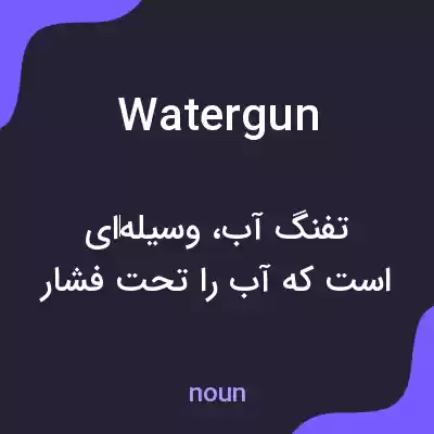 معنی water gun به فارسی معنی water gun به فارسی