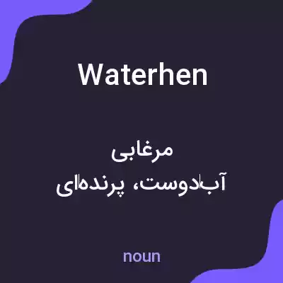معنی waterhen به فارسی معنی waterhen به فارسی