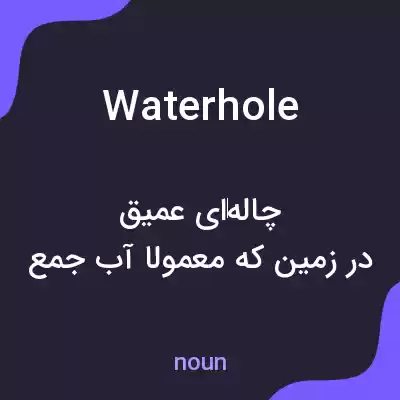 معنی waterhole به فارسی معنی waterhole به فارسی