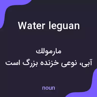 معنی water leguan به فارسی معنی water leguan به فارسی