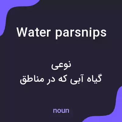 معنی water parsnips به فارسی معنی water parsnips به فارسی