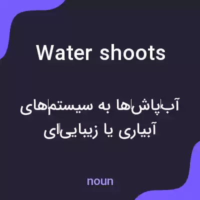 معنی water shoots به فارسی معنی water shoots به فارسی