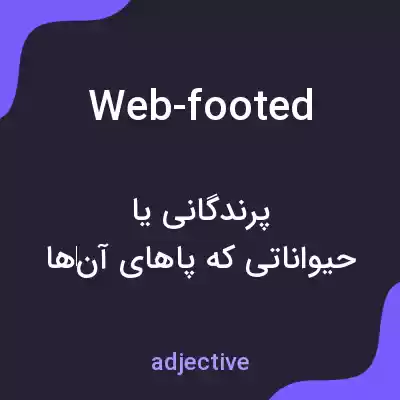 معنی web-footed به فارسی معنی web-footed به فارسی
