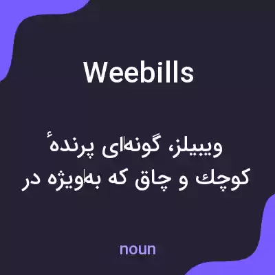 معنی weebills به فارسی معنی weebills به فارسی