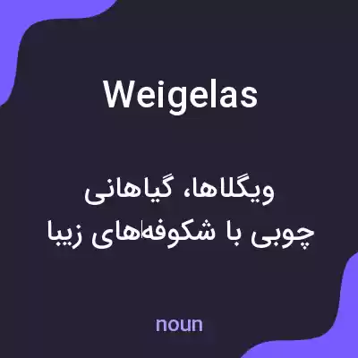 معنی weigelas به فارسی معنی weigelas به فارسی