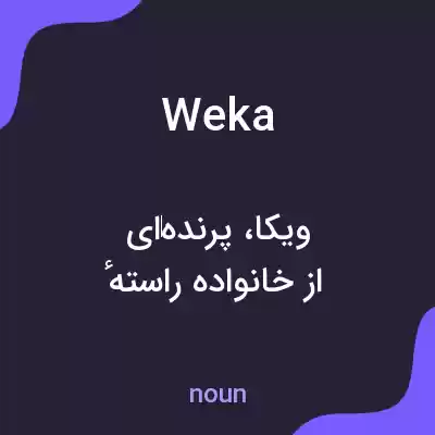 معنی weka به فارسی