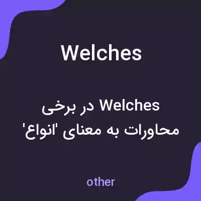 معنی welches به فارسی معنی welches به فارسی