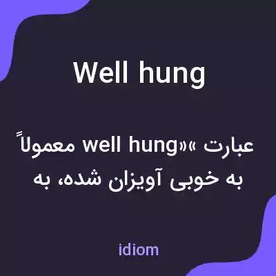 معنی well hung به فارسی معنی well hung به فارسی