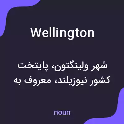 معنی wellington به فارسی معنی wellington به فارسی