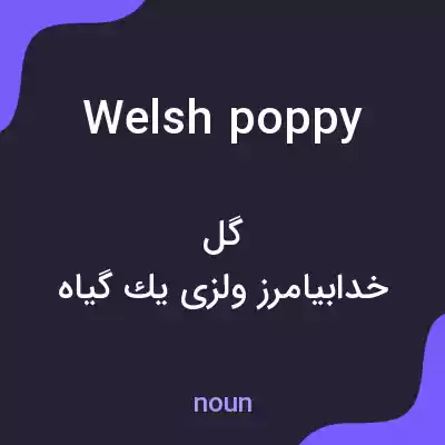 معنی welsh poppy به فارسی معنی welsh poppy به فارسی