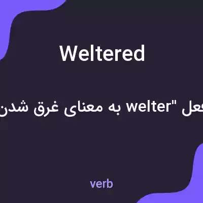 معنی weltered به فارسی