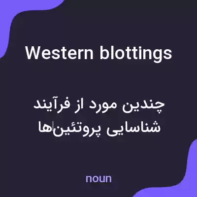 معنی western blottings به فارسی معنی western blottings به فارسی