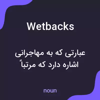 معنی wetbacks به فارسی معنی wetbacks به فارسی