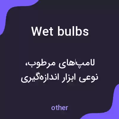 معنی wet bulbs به فارسی معنی wet bulbs به فارسی