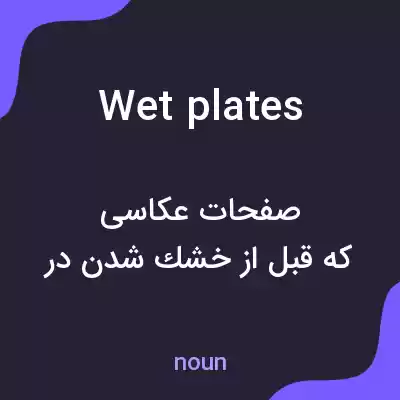 معنی wet plates به فارسی معنی wet plates به فارسی