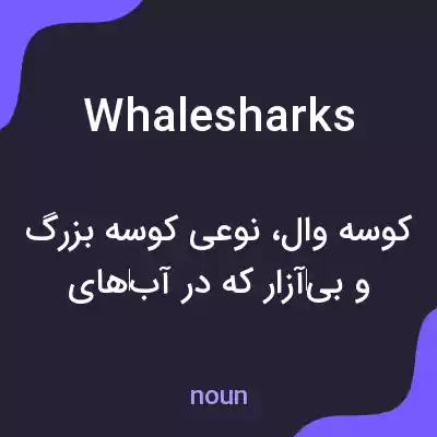معنی whale sharks به فارسی معنی whale sharks به فارسی