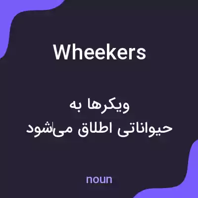 معنی wheekers به فارسی معنی wheekers به فارسی