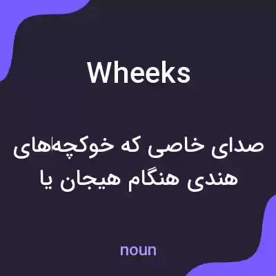 معنی wheeks به فارسی معنی wheeks به فارسی