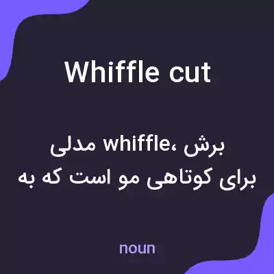 معنی whiffle cut به فارسی
