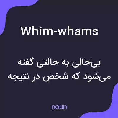 معنی whim-whams به فارسی معنی whim-whams به فارسی