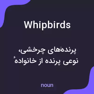 معنی whipbirds به فارسی معنی whipbirds به فارسی