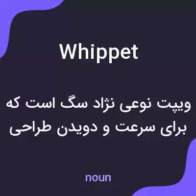 معنی whippet به فارسی معنی whippet به فارسی