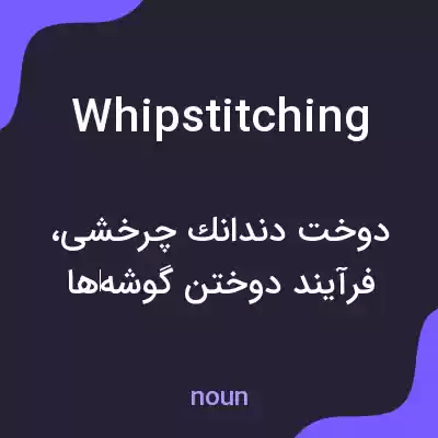 معنی whipstitching به فارسی معنی whipstitching به فارسی