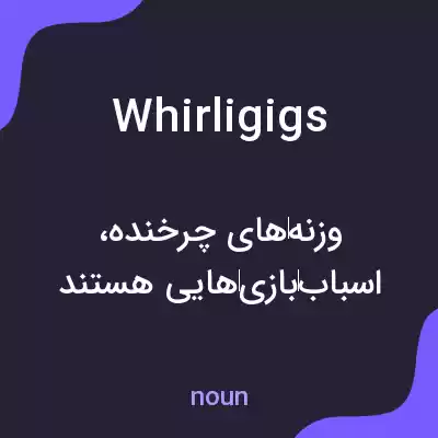 معنی whirligigs به فارسی معنی whirligigs به فارسی