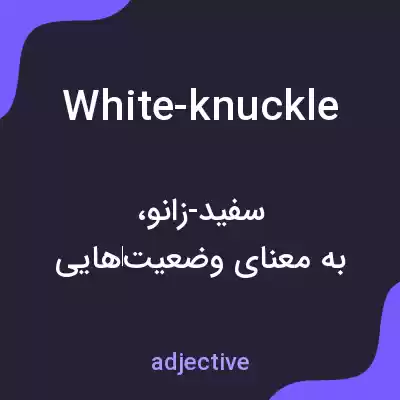 معنی white-knuckle به فارسی معنی white-knuckle به فارسی