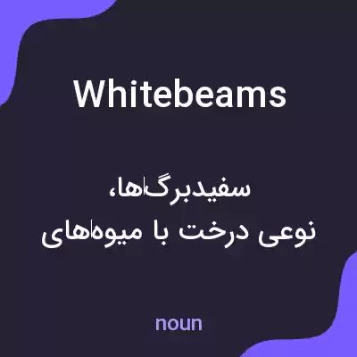 معنی whitebeams به فارسی معنی whitebeams به فارسی