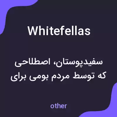 معنی whitefellas به فارسی معنی whitefellas به فارسی