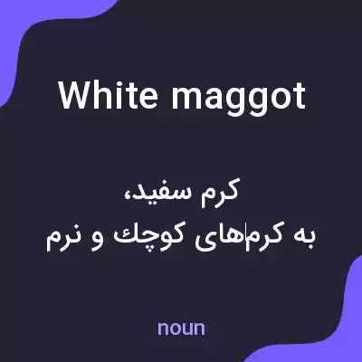 معنی white maggot به فارسی معنی white maggot به فارسی