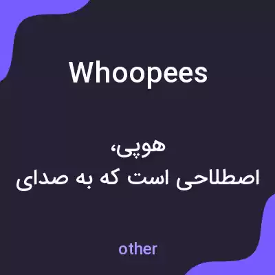 معنی whoopees به فارسی معنی whoopees به فارسی