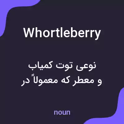 معنی whortleberry به فارسی معنی whortleberry به فارسی