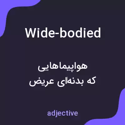معنی wide-bodied به فارسی معنی wide-bodied به فارسی