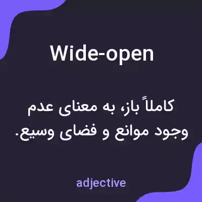 معنی wide-open به فارسی معنی wide-open به فارسی