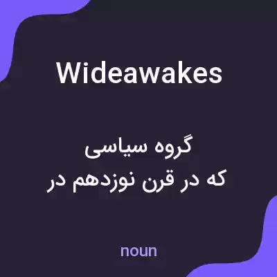 معنی wideawakes به فارسی معنی wideawakes به فارسی