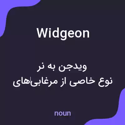 معنی widgeon به فارسی معنی widgeon به فارسی