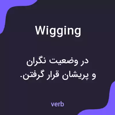 معنی wigging به فارسی معنی wigging به فارسی