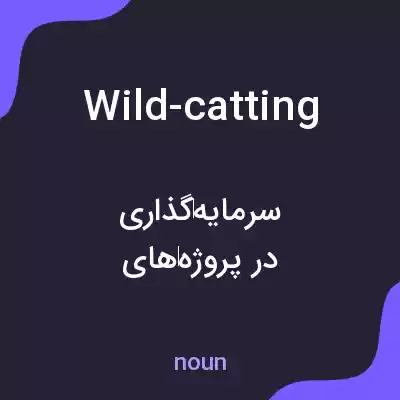 معنی wild-catting به فارسی معنی wild-catting به فارسی