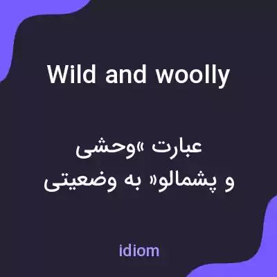 معنی wild and woolly به فارسی معنی wild and woolly به فارسی