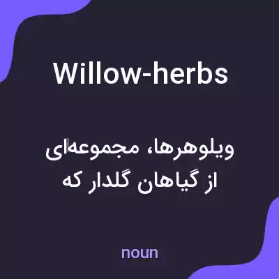معنی willow-herbs به فارسی معنی willow-herbs به فارسی