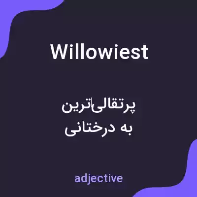 معنی willowiest به فارسی معنی willowiest به فارسی