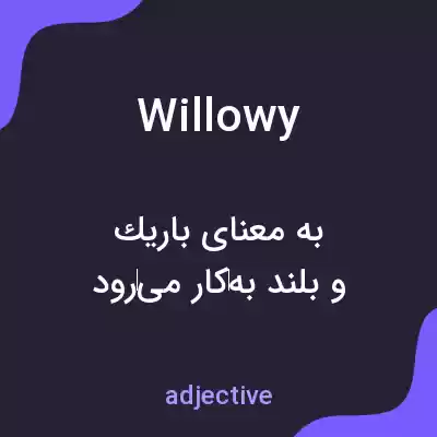 معنی willowy به فارسی معنی willowy به فارسی