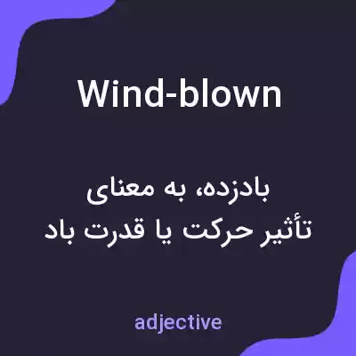 معنی wind-blown به فارسی معنی wind-blown به فارسی