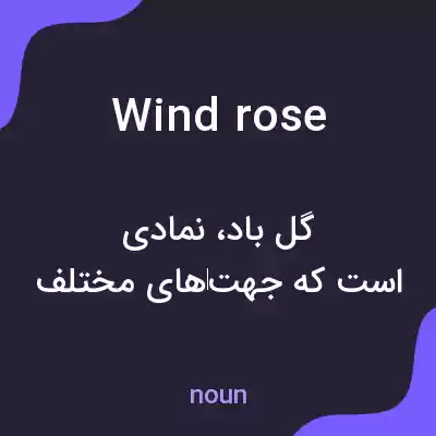 معنی wind rose به فارسی معنی wind rose به فارسی